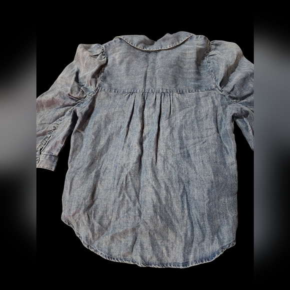 Splendid Women's Serena Long Sleeve Shirt Blue Small NEW - Picture 4 of 10